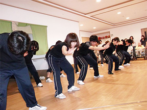 職員によるよさこいソーラン節